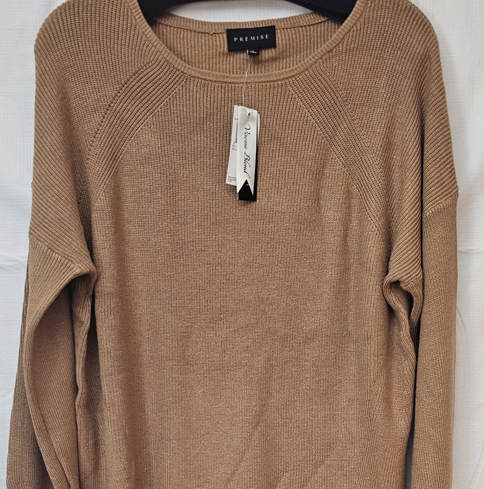 Classy Tan Sweater NWT Medium